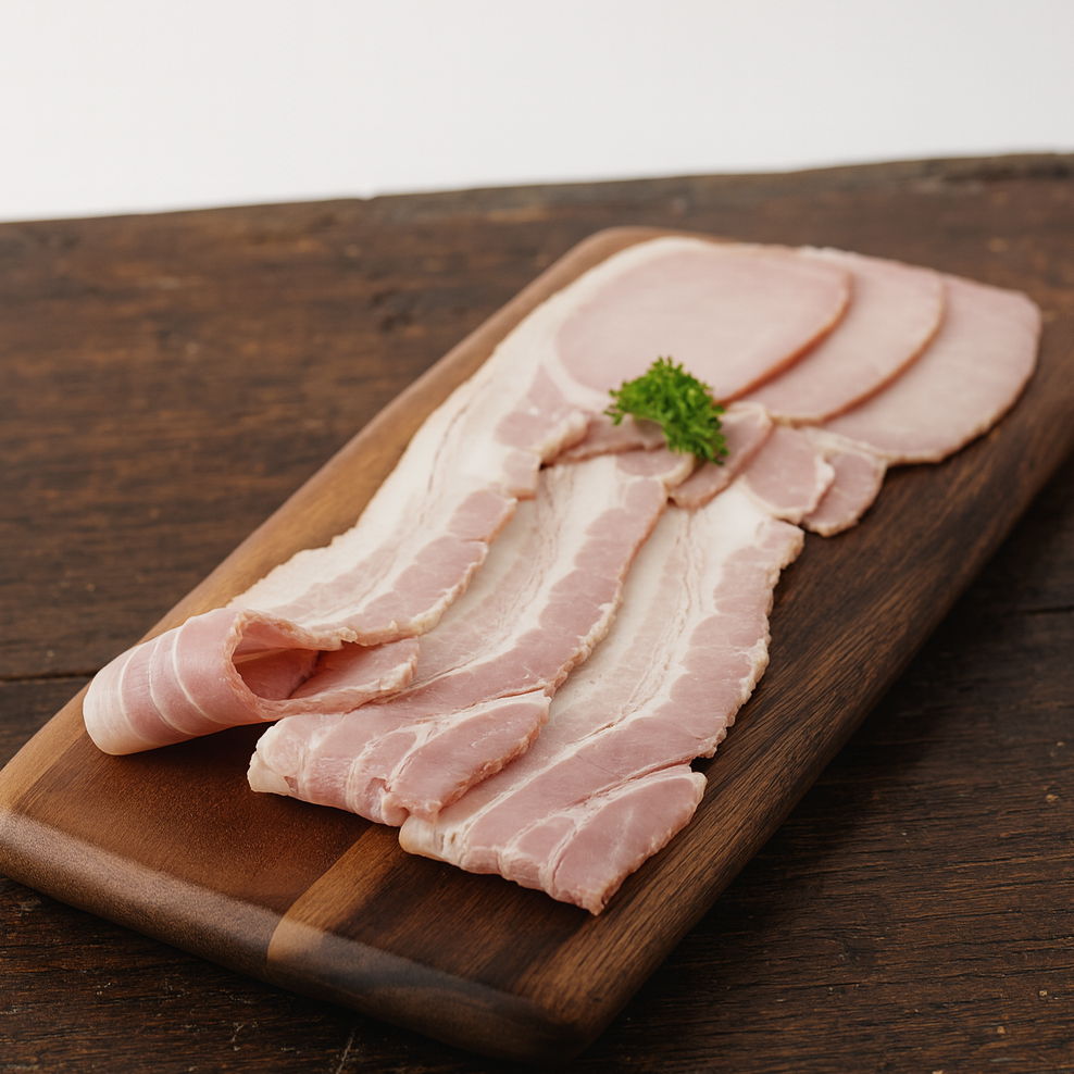 Wood Smoked Bacon Middle Rasher (500g)