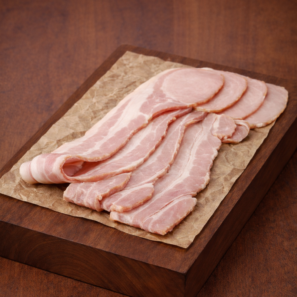Wood Smoked Bacon Middle Rasher (500g)