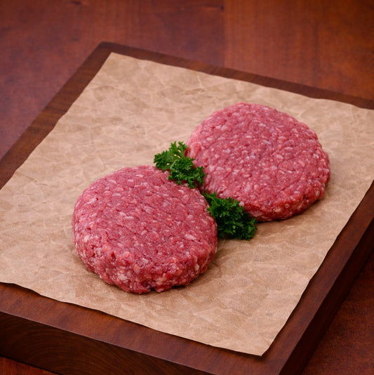 2 Free Range Grass Fed Beef Burgers