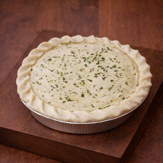 Grass Fed Beef, Cheese & Bacon Family Pie