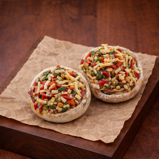2 Stuffed Mushrooms